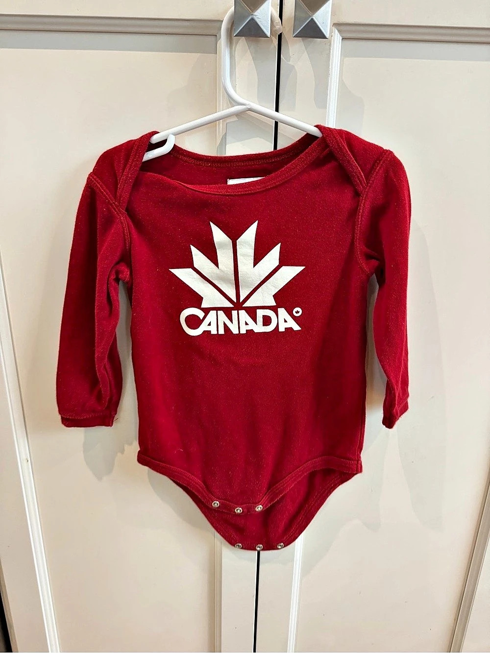 Hudson's Bay Company Team Canada Olympic bodysuit Red Cotton Baby 18-24m